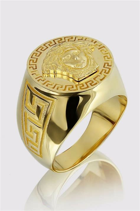 ring versace men|versace gold ring for men.